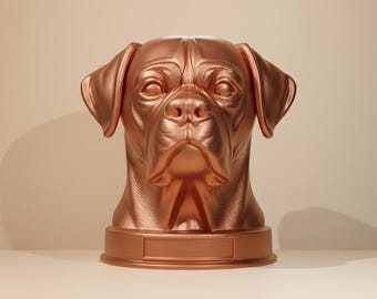 Boxador (Boxer + Labrador) Bust | 3D Printable (STL + 3MF)