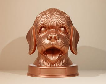 Dandie Dinmont Terrier STL File | 3D Printable Dog Bust (Digital Download)