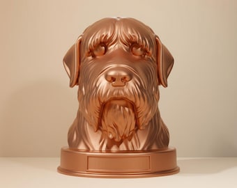 Black Russian Terrier STL File | 3D Printable Dog Bust (Digital Download)