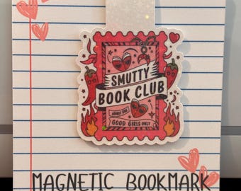 Smutty Book Club Magnetic Bookmark – Spicy Romance Reader Page Marker