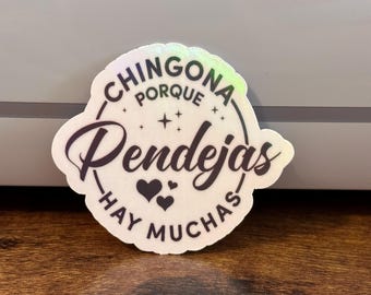Chingona Sticker: Spanglish Badass Latina - Laptop, Water Bottle Decal
