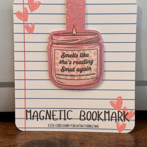 Smut Reader Magnetic Bookmark: Funny Book Lover Gift