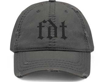 Gorra bordada FDT / Gorra de béisbol anti Trump / Gorra desgastada con declaración política / Gorra de protesta / Regalo de resistencia para activistas