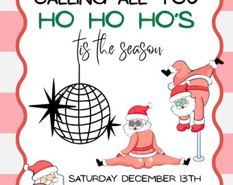 Christmas Party Invitation, Invitation, Christmas Party Invitation, Holiday Party Invite, Xmas Party, Editable Canva Template, Digital