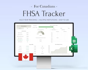 Plantilla de presupuesto para hojas de cálculo de seguimiento de FHSA (Excel canadiense y Google Sheets)