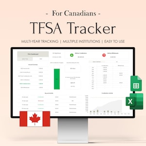 Feuille de calcul de suivi CELI (Excel canadien, Google Sheets) - Modèle de budget