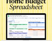 Home budget spreadsheet template (Google Sheets)