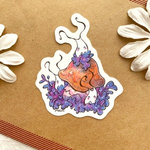 Lutin champignon fantastique - Sticker vinyle