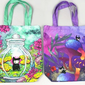 Tote Bag - Little Spirits - fantasy multi purpose bag