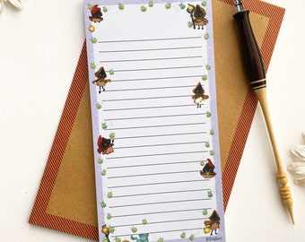 Lantern Light note pad, grocery to do list