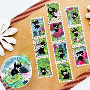 Versteckte Geister Washi Tape - Stempel im Stil, illustrierte Fantasy