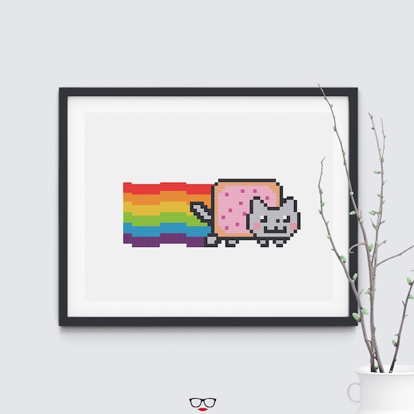 Nyan Cat - Motif de point de croix geek