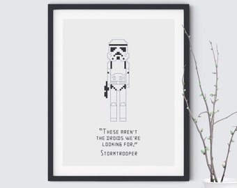 Stormtrooper- Star Wars - Cross Stitch Pattern - Instant Download