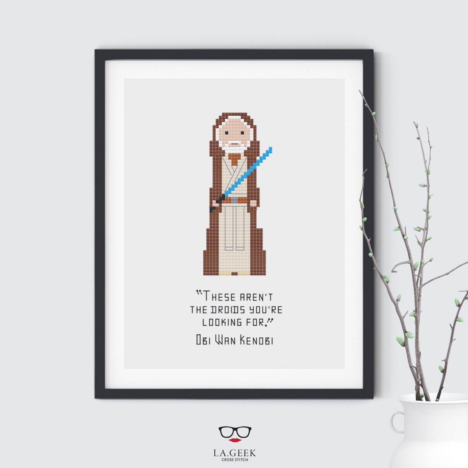 Obi Wan Kenobi Quote - Star Wars - Cross Stitch Pattern - Instant