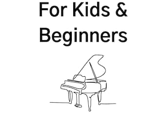 Easy Piano for Kids and Beginners | 35 Fun Songs | Digital Download