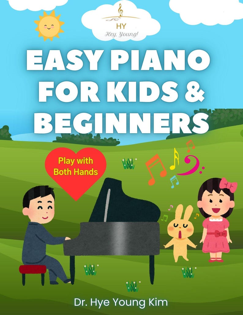 Easy Piano for Kids and Beginners | 35 Fun Songs | Printed Book - Etsy