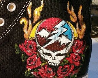 Grateful dead tie dye converse sale