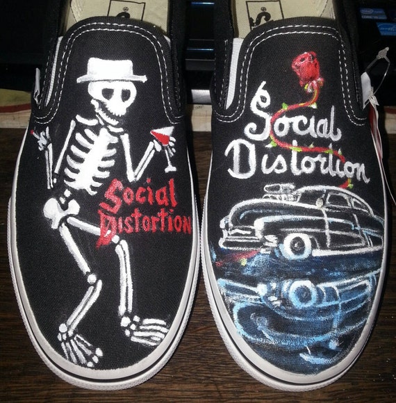 Vans old skool social distortion sale