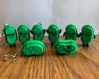 Pickle Fidget Clicker Keychain