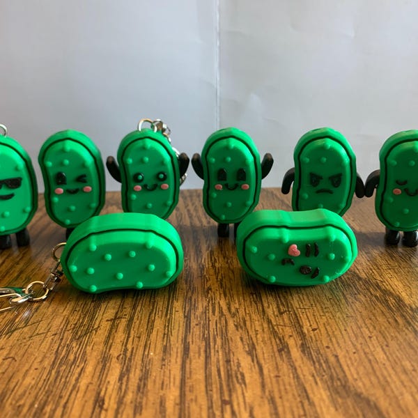 Pickle Fidget Clicker Keychain