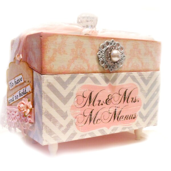 Recipe Box Bridal Shower Gift Personalized Monogrammed