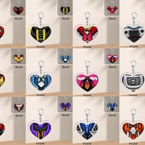 Transformers Heart Acrylic Keychains