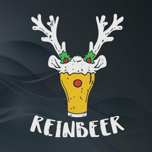 Rentier SVG, lustige Weihnachten SVG, Weihnachtsbier SVG, Rentier Bier SVG, digitaler Download