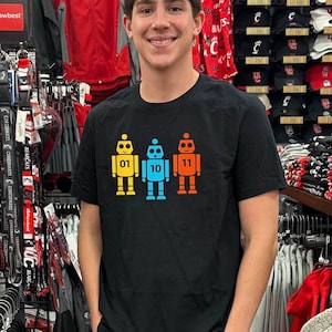 Robô Binário PNG 01 10 11 Clipart de Robôs Retrô Fofos com Fundo Transparente para Download Digital 4500px