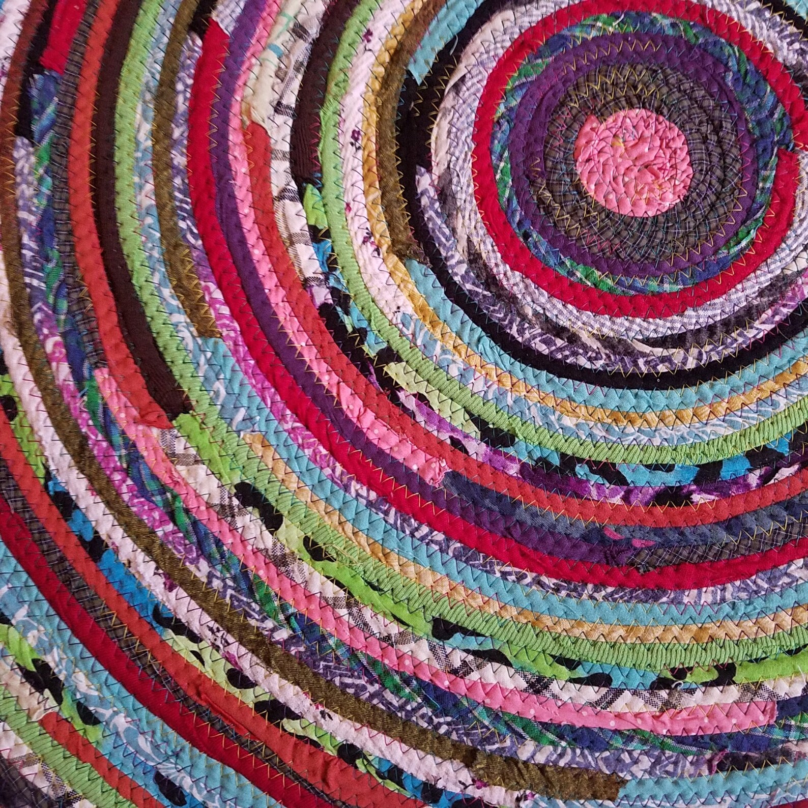 3' Colorful Round Rag Rug Made to Order YOU Choose Etsy