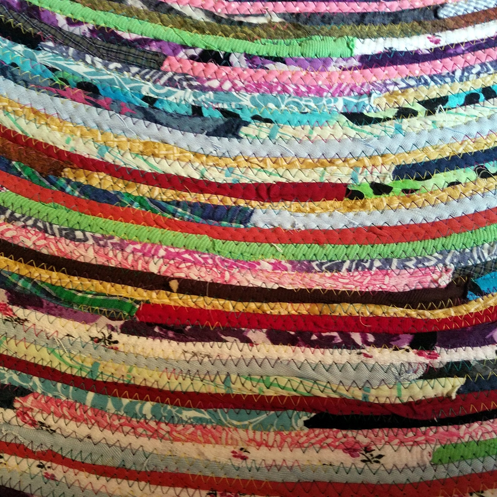 3' Colorful Round Rag Rug Made to Order YOU Choose Etsy