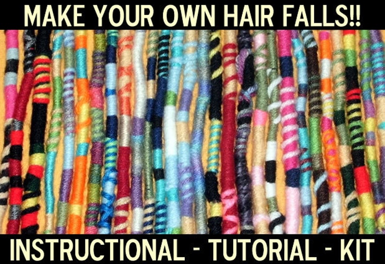 Make Your Own Hippie Hair Wraps Kit Mail Order Pattern Etsy