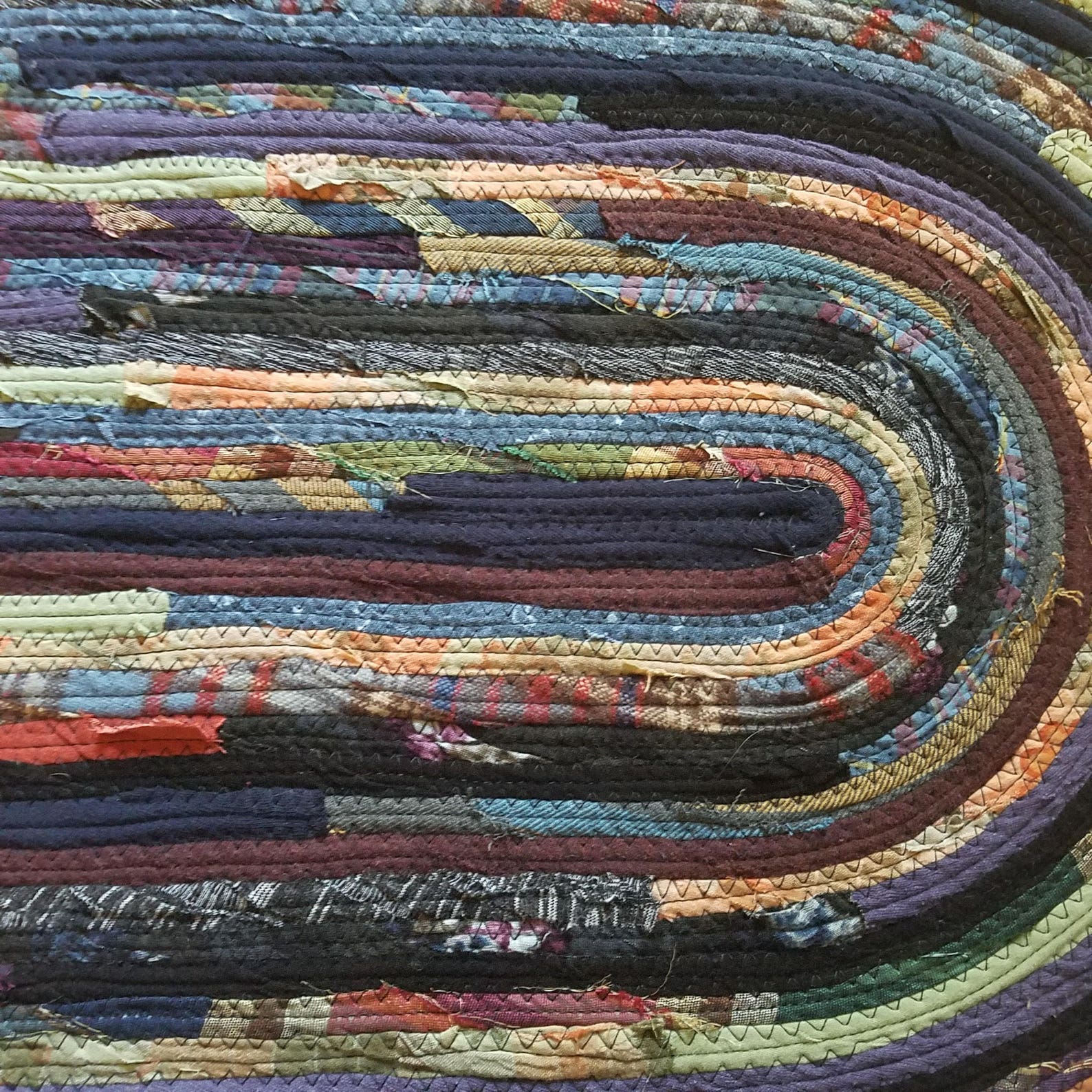Large Oval Floor Rug Handmade Made to Order Coiled Fabric Etsy