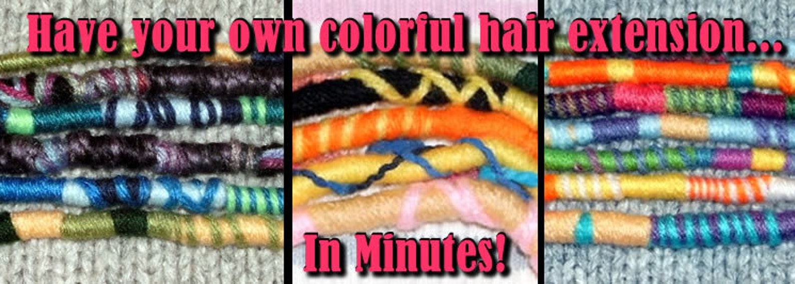 Make Your Own Hippie Hair Wraps Kit Mail Order Pattern Etsy