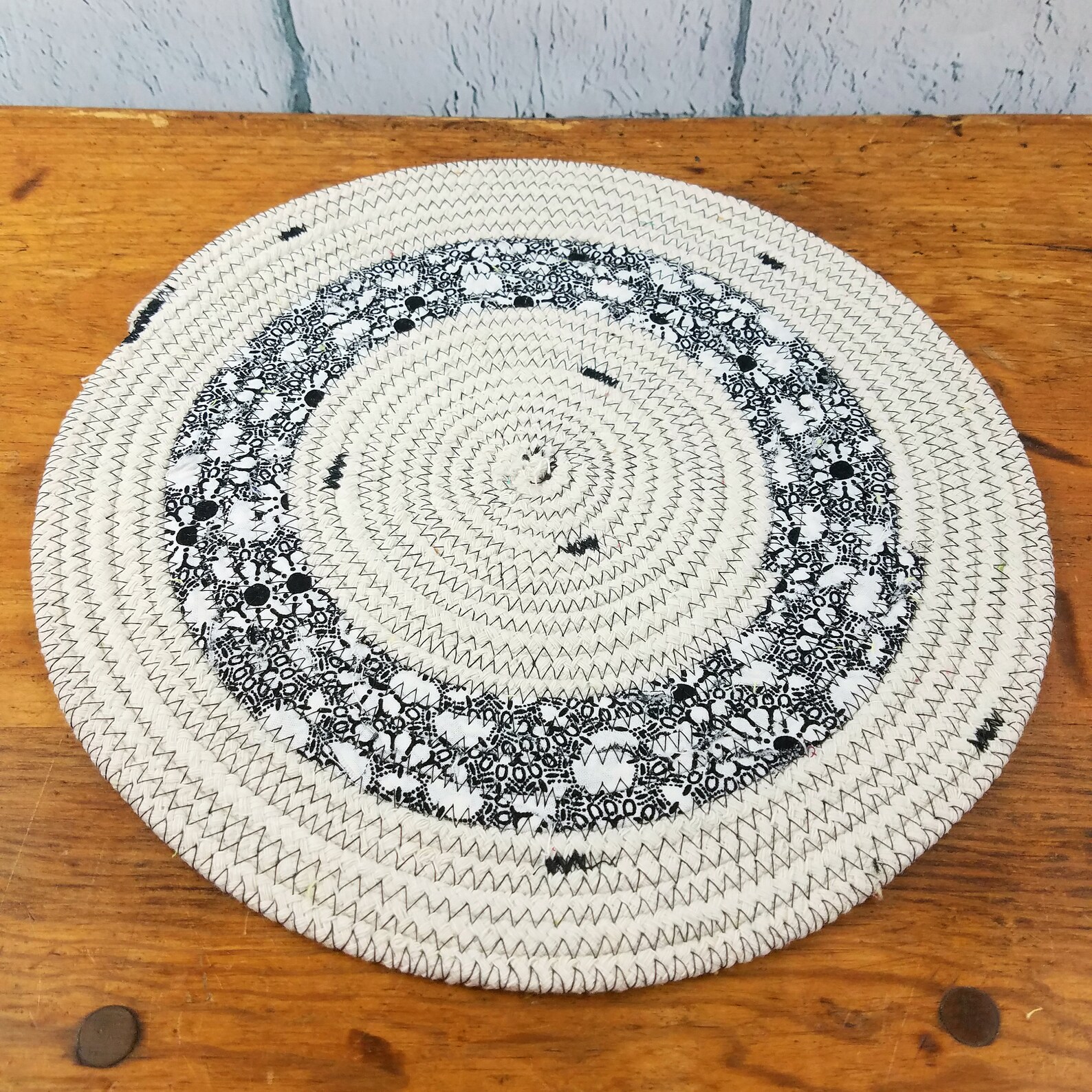 Cotton Rope Table Mat Handmade Round Placemat YOU Choose Size Etsy