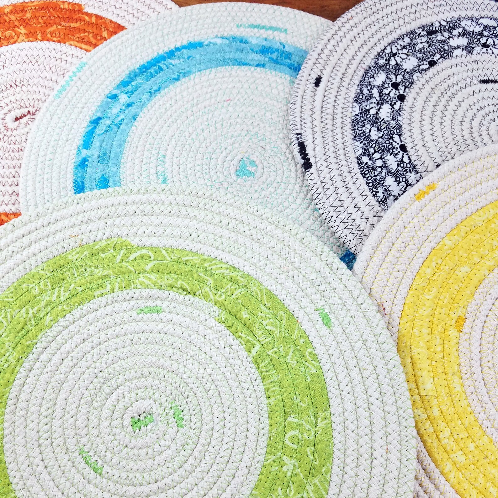 Cotton Rope Table Mat Handmade Round Placemat YOU Choose Size Etsy
