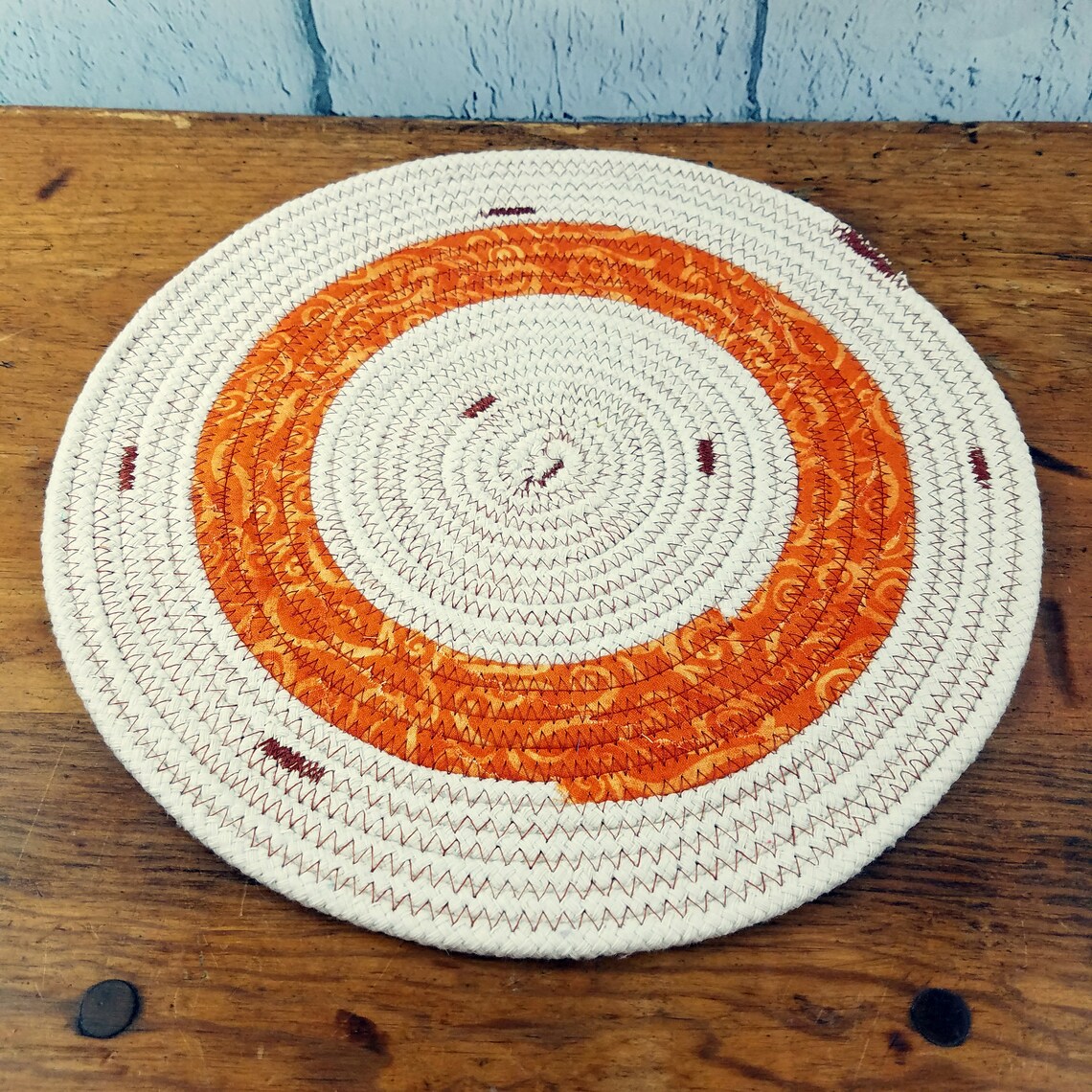 Cotton Rope Table Mat Handmade Round Placemat YOU Choose Size Etsy