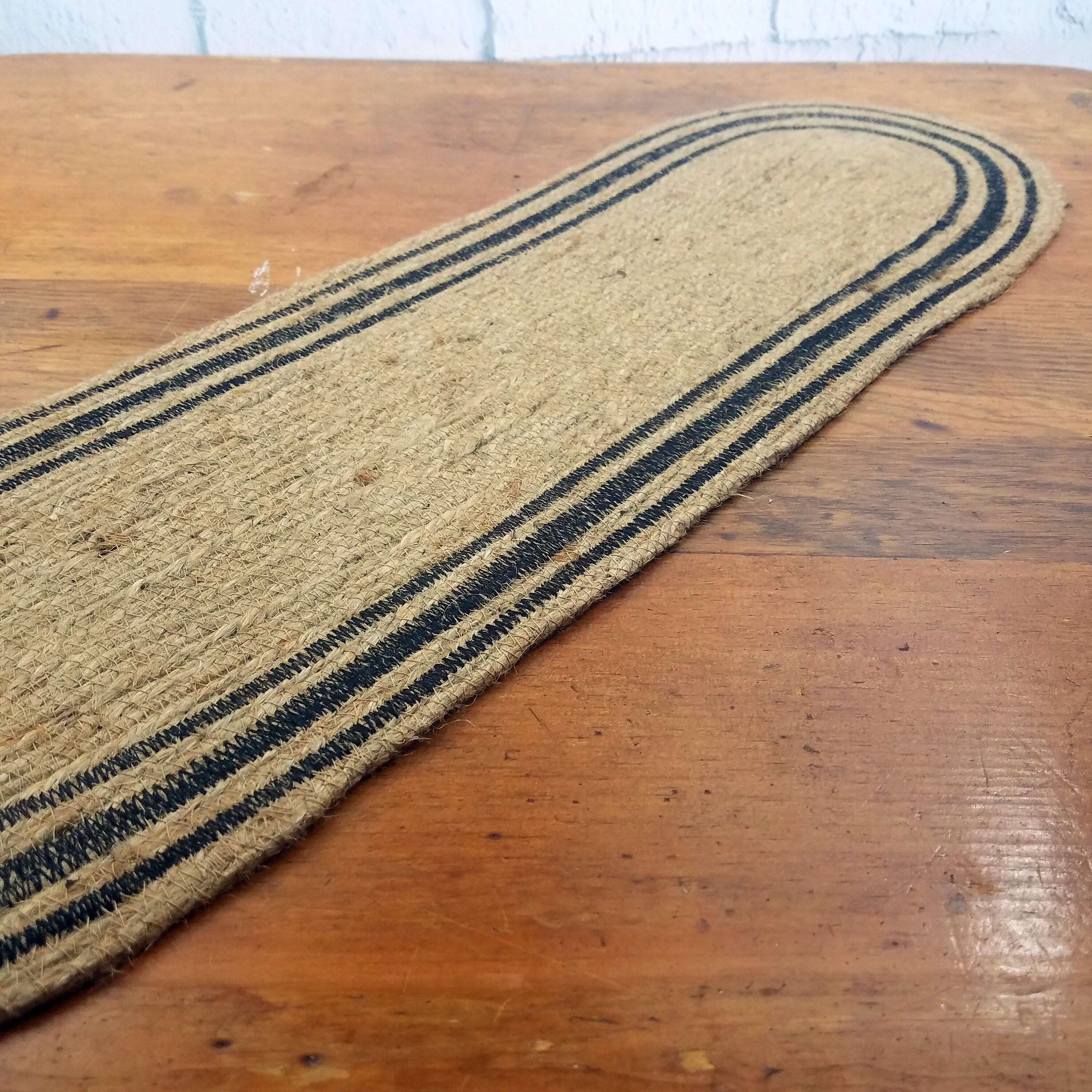 Jute Stair Treads Neutral Natural Rope Oval Rugs for Steps Etsy