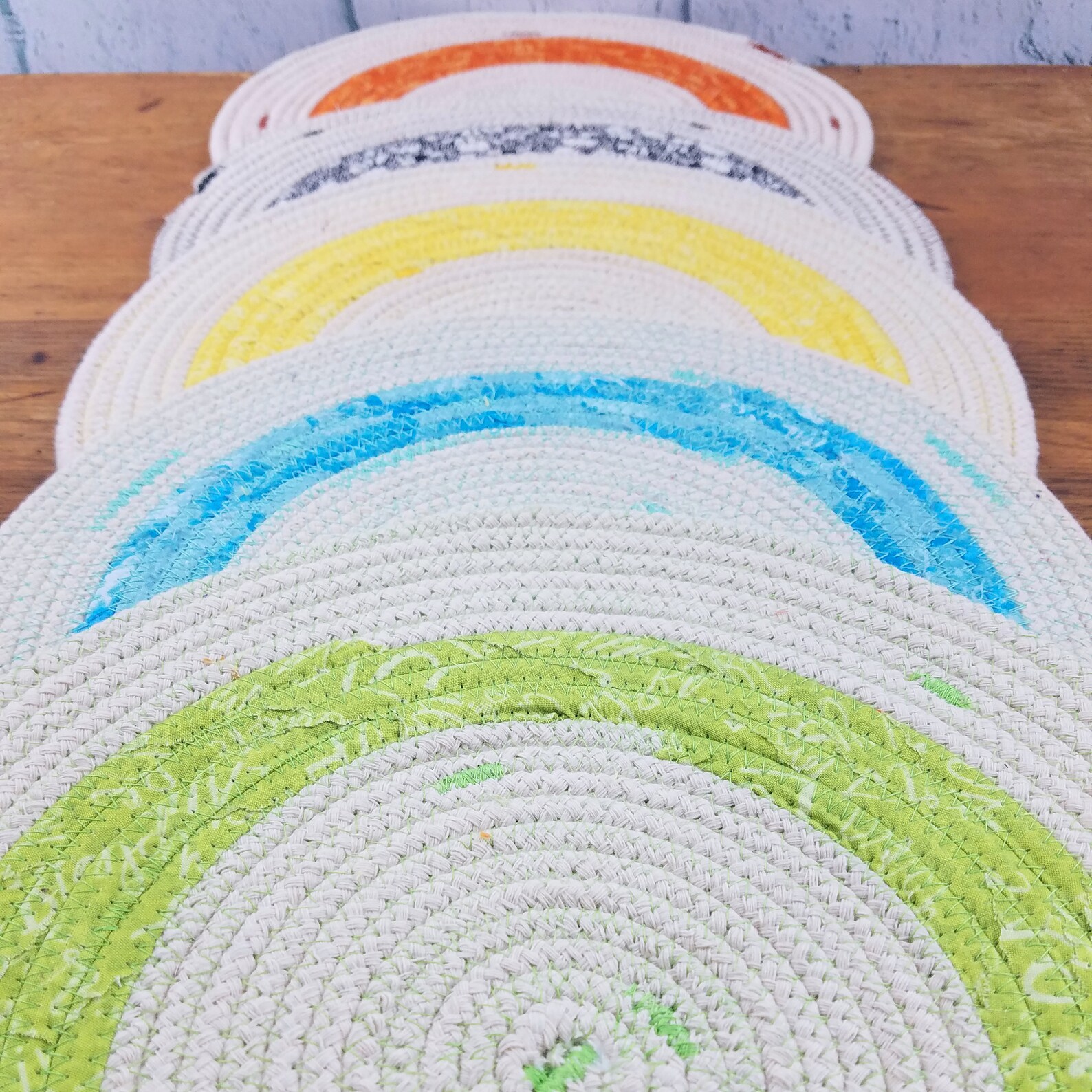Cotton Rope Table Mat Handmade Round Placemat YOU Choose Size Etsy