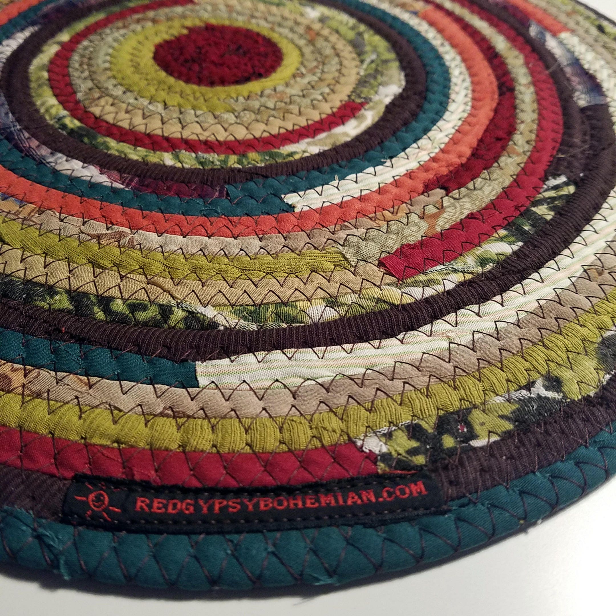 5' Colorful Round Rag Rug Made to Order YOU Choose Etsy