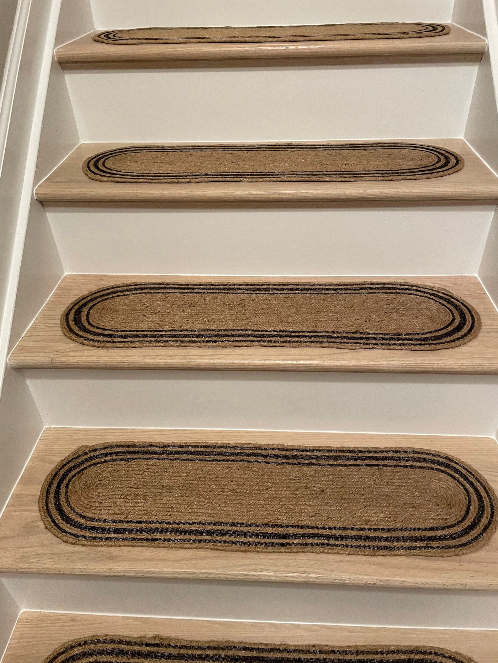 Jute Stair Treads Neutral Natural Rope Oval Rugs for Steps Etsy