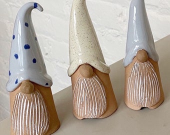 SALE Gnome Garden Home Scandinavian Gnomes Flowers Pottery Ceramic decoration