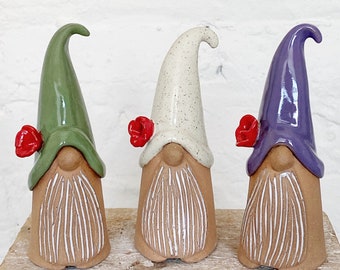 Gnome Garden Home Scandinavian Gnomes Flowers Pottery Ceramic decoration