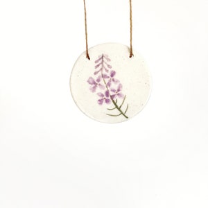 Fireweed ornament dish bowl inspirational gift handmade floral flowers survivor healing image 1