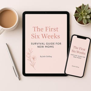 As Primeiras Seis Semanas - Guia de Sobrevivência para Novas Mamães | Suporte Pós-Parto, Sono do Bebê, Ritmos Diários + Agenda para Imprimir (Download Digital)