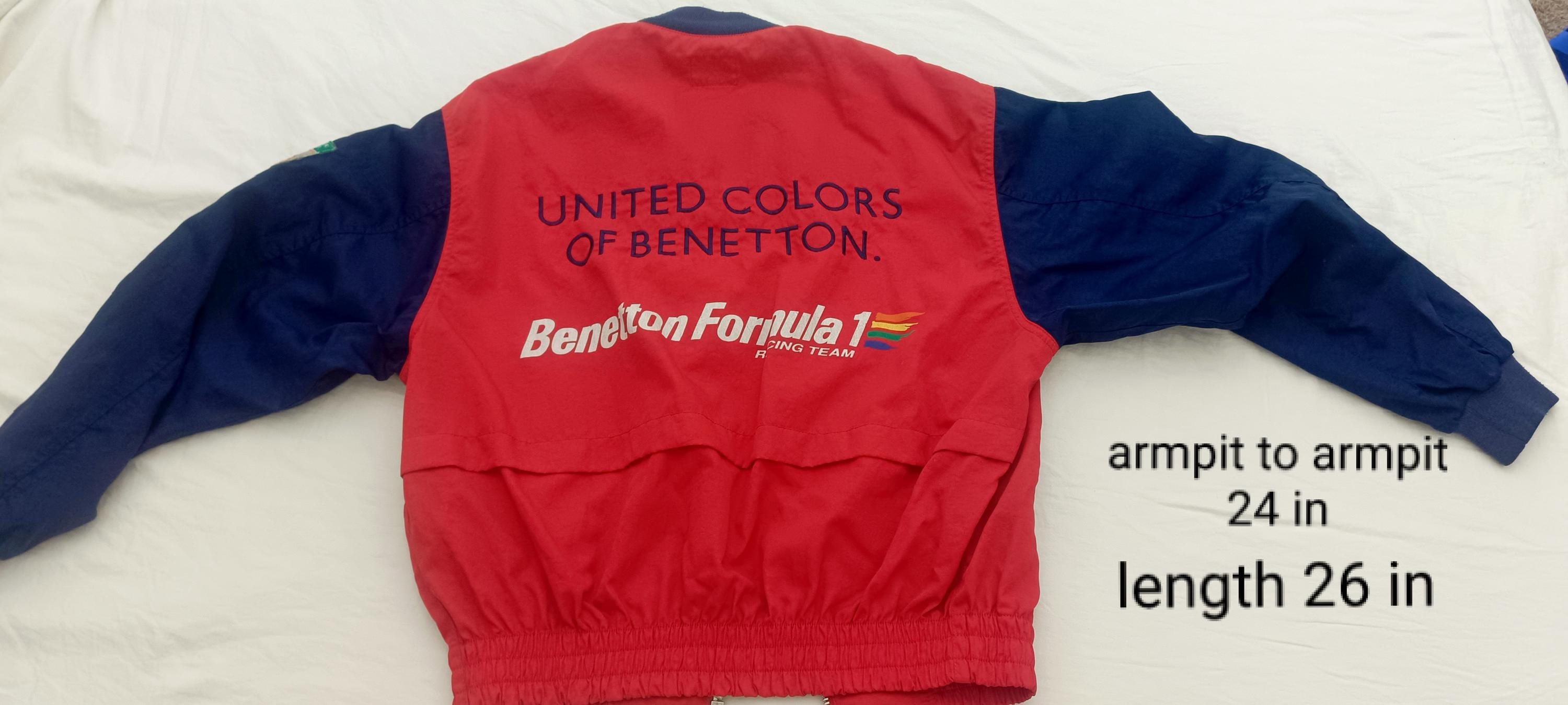 Benetton Formula 1 ジャケット　ブルゾン　レッド　レーシング Benetton F1 Jacket - Etsy
