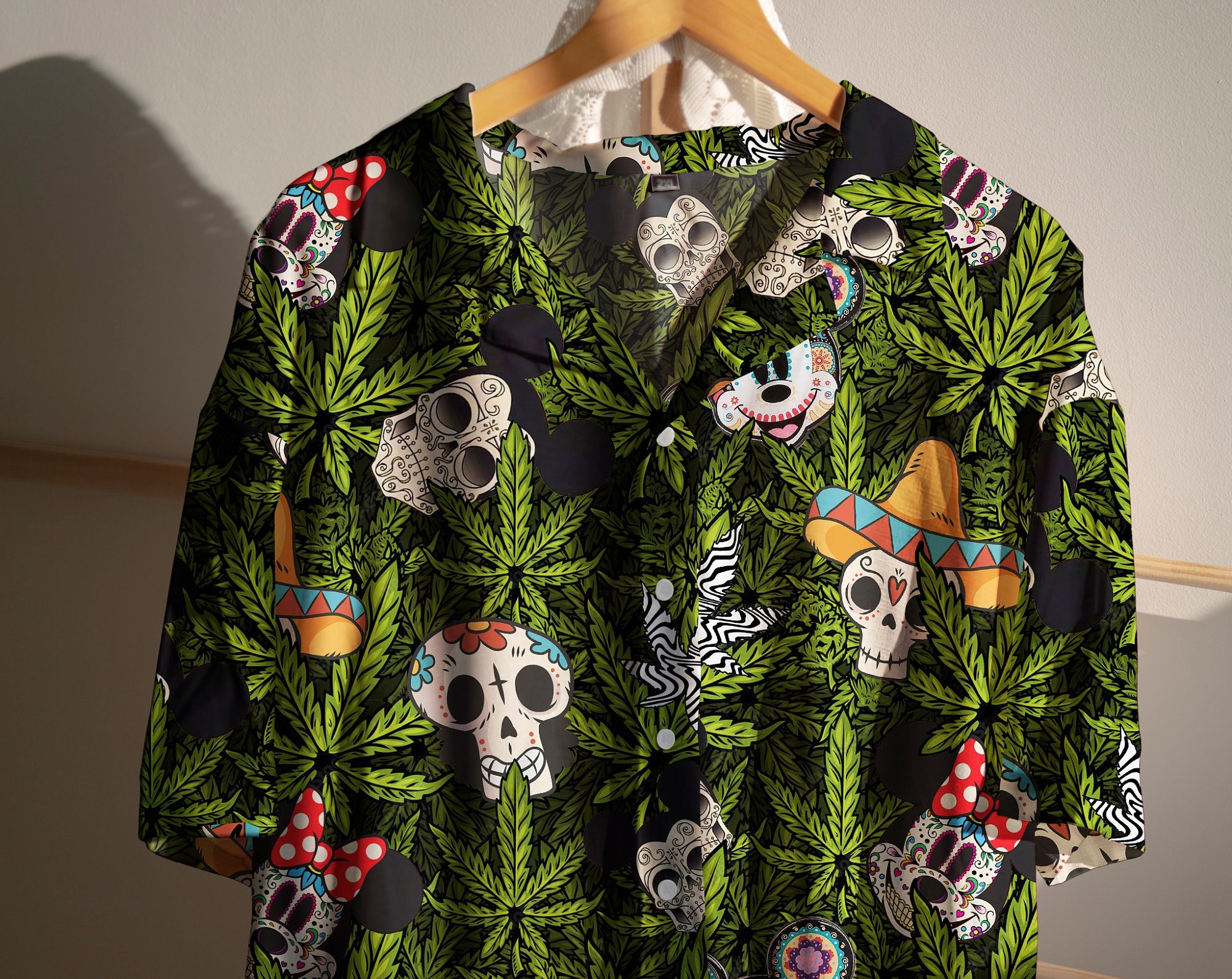 Discover Mickey Canabis Hawaiian Shirt