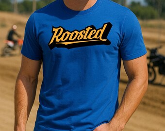 Camiseta ajustada Roosted Moto, carreras de motocross, pista del sur de California, motos de cross