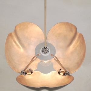 Bud Uplighter Space-age, Industrial Lampshade, Vintage Mid-century style, Contemporary Pendant Light image 7