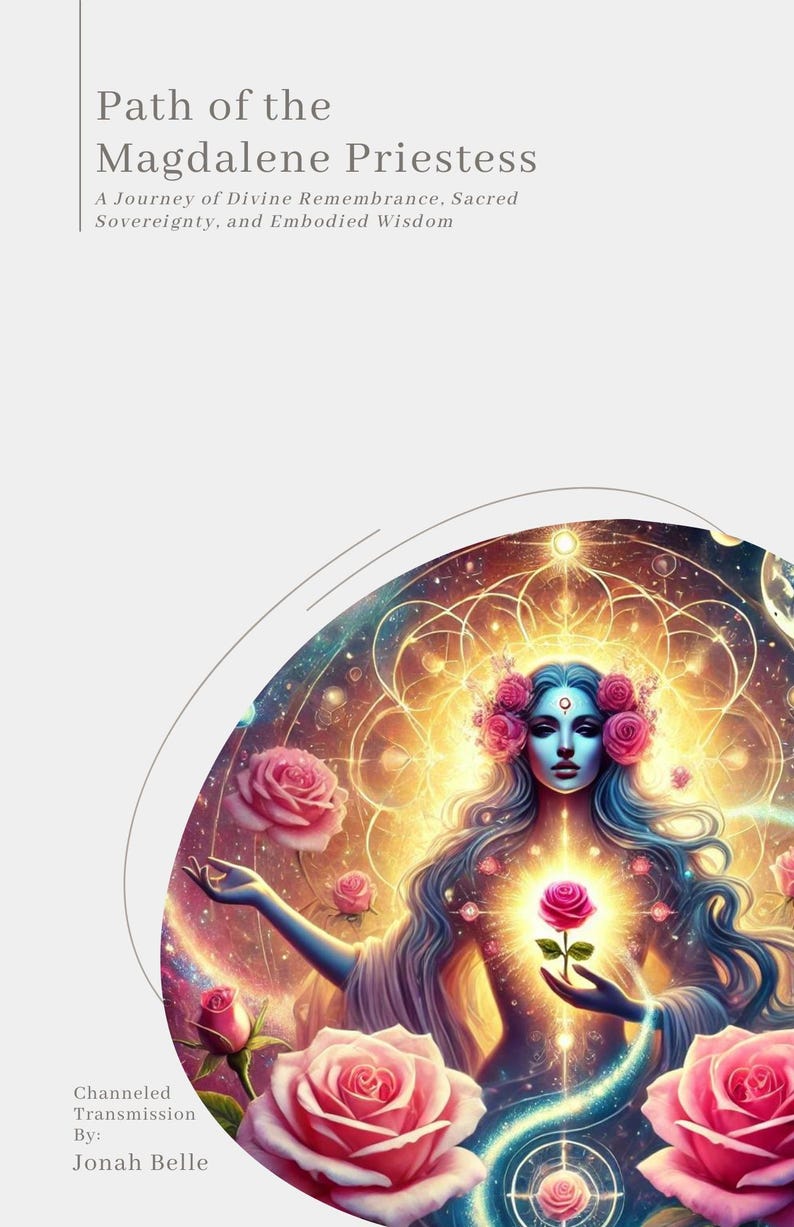 Magdalene With Roses Path of the Magdalene Priestess Book – Sacred Remembrance & Embodied ...