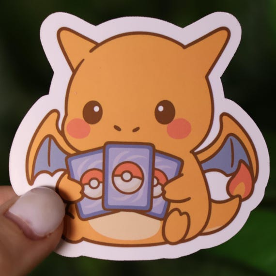 chibi pokemon cards Charizard Pokémon Card Vinyl Sticker – Gamer Gift 2025 POKEMON clefairy BABY CHIBI